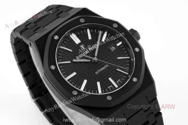 ZF Factory Audemars Piguet Royal Oak 41mm 15400 DLC Black Venom Swiss Replica Watches 1