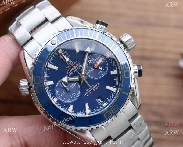 Best Copy Omega Planet Ocean 600m Chronograph Orange Bezel Watches 1