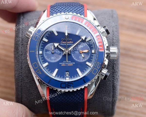 Best Copy Omega Planet Ocean 600m Chronograph Watches Gray Dial 1