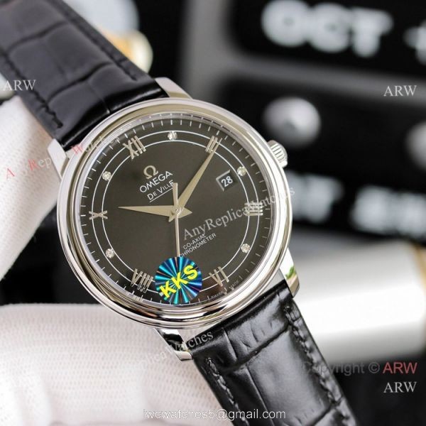 Copy Omega De Ville Prestige Watches SS Gray Dial Automatic 1