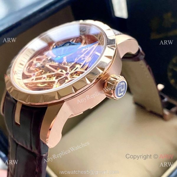 New Copy Roger Dubuis Excalibur 46mm Rose Gold Hollow Watch 1