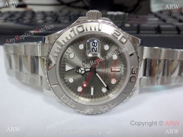 Copy Rolex Yacht-Master Grey Dial Stainless Steel watch 1