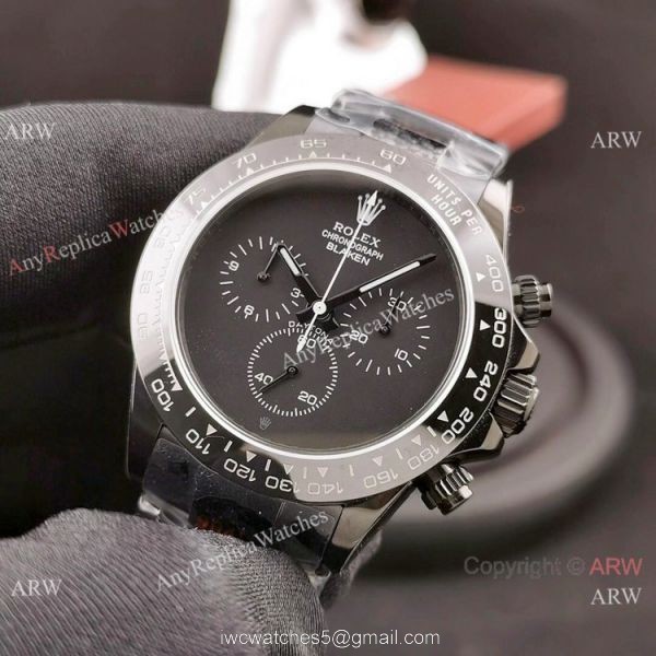 IPK Factory Best 1:1 Rolex Blaken Daytona Replica Watch Carbon Case 1