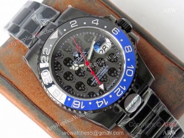2021 NEW! Swiss Best 1-1 Rolex GMT Master II REVENGE Matte Black 904L Watch Swiss 3285 Movement 1