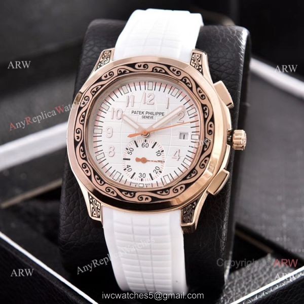 Copy Patek Philippe Aquanaut VK Chronograph Watches Rose Gold Engraving 1