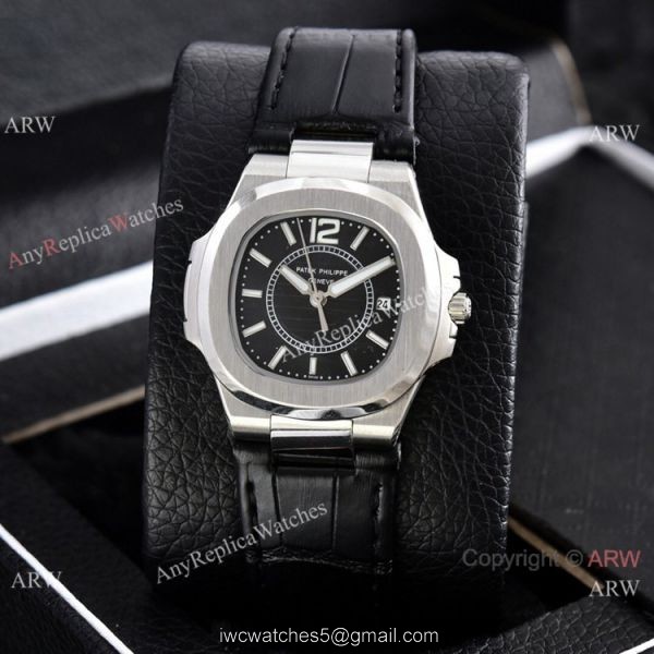 Copy Patek Philippe Lady Nautilus Watches Gray Gradient Dial 32mm 1