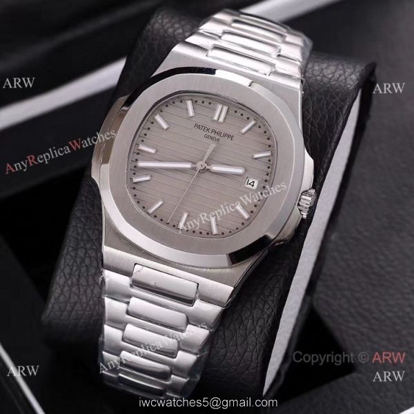 Knockoff Patek Philippe Nautilus 40mm Watches Blue Face Stainless Steel 1