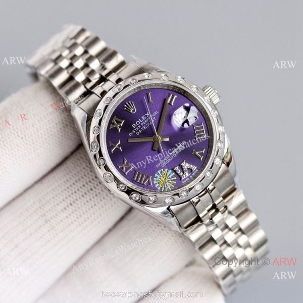 Swiss Copy Rolex Oyster Perpetual Datejust 31mm Watch Pink and Jubilee 1