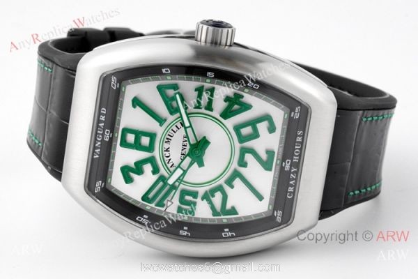 ABF Super Clone Franck Muller Vanguard V45 Crazy Hour Watch Blue Markers 1