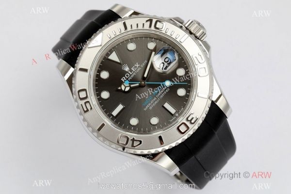 EW Factory Rolex Yacht-Master 40mm Rubber Strap Watch EW/Swiss 3235/904L 1