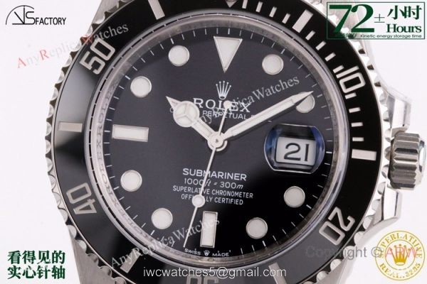 Swiss Grade 1 Rolex Submariner Black Dial 1:1 VS 3235 New 41mm Watch 72 Power Reserve 1