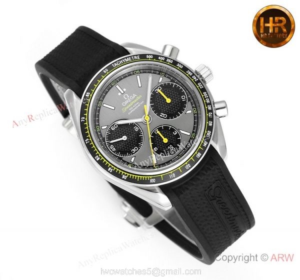 HRF Swiss Replica Omega Speedmaster Racing Gray Dial Watch 1