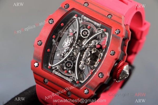 KV Factory Copy Richard Mille Tourbillon Pablo Mac Donough RM53-01 Watch TPT Carbon 1