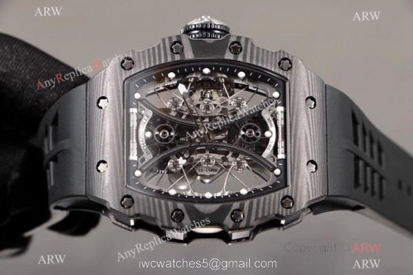 KV Factory Richard Mille RM53-01 Tourbillon Pablo Mac Donough Watch TPT Carbon Rubber Strap 1