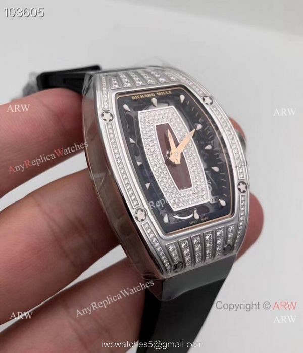 NEW! AAA Copy Richard Mille RM 07-01 Diamond Watch For Women 1