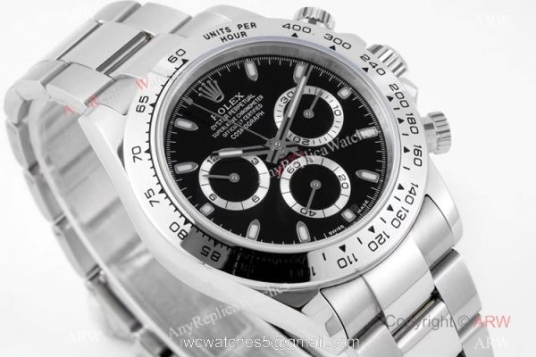 Super Clone Rolex Daytona 116520 Black Dial Watch VRF Swiss 7750 Movement 1