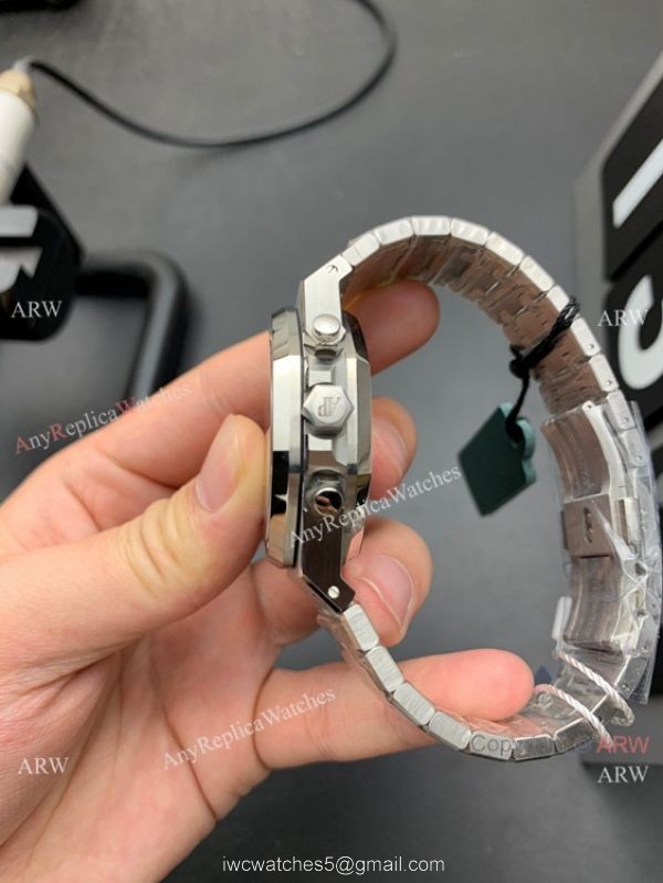 OM Factory Audemars Piguet Royal Oak 7750 Watch Blue Chrono Dial 1