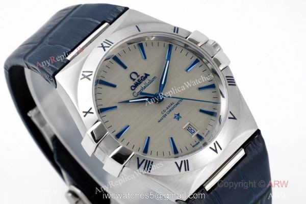 2021 New! AI Factory Copy Omega Constellation Gray Dial Watch Swiss 8800 Movement 1