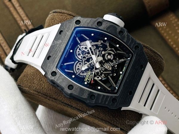 RM Factory 1:1 Replica Richard Mille RM35-02 Rafael Nadal Watch NTPT Case White Rubber Strap 1