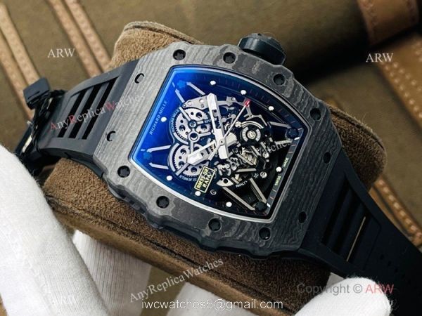 RM Factory 1:1 Swiss Copy Richard Mille RM35-02 Rafael Nadal Swiss NH05 Watch All Black 1