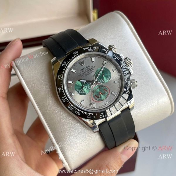 AAA Quality Replica Rolex Daytona Black Ceramic Green Subdials 1