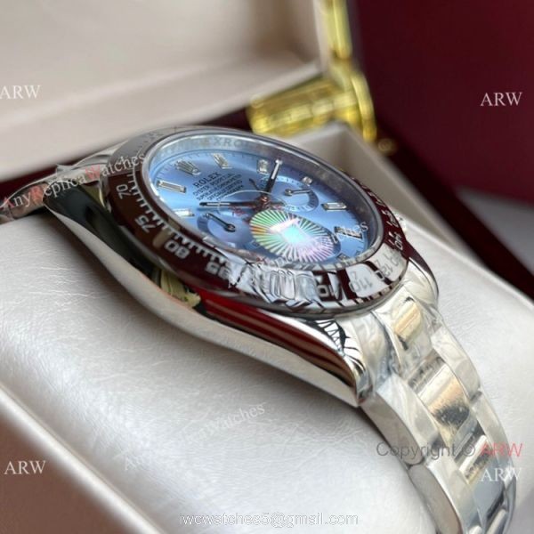 New Style Rolex Daytona Ice Blue Diamond Markers Watch 40mm 1