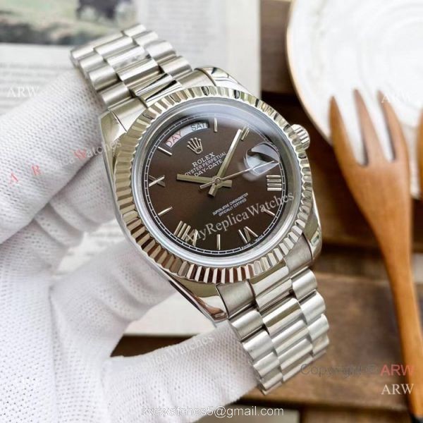 Copy Rolex Presidential Day Date Watches Ice Blue Dial 40mm 1