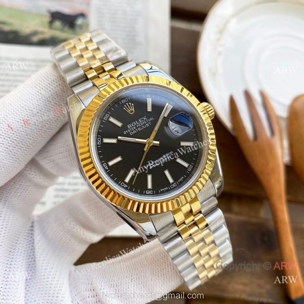 Copy Rolex Oyster Perpetual Datejust 40mm Watches Two Tone Jubilee Strap 1