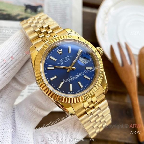 Best Quality Copy Rolex DateJust Watches All Gold Jubilee 40mm 1