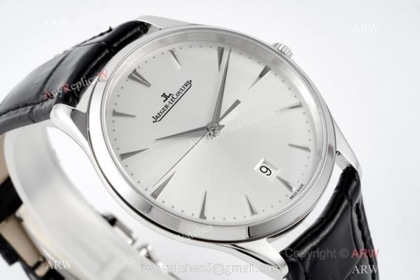 ZF v2 Version Jaeger-LeCoultre Master Ultra Thin Q1288420 Replica Watch Silver Dial 1