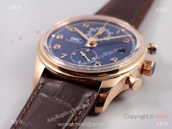 Swiss Replica ZF Factory IWC Portuguese Classic Bucherer Blue Edition Watch New! 1