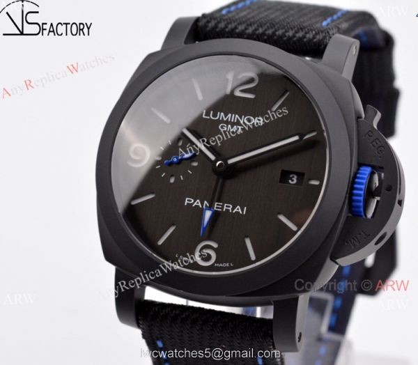 2021 New! VSF Swiss Panerai Luminor GMT Bucherer Blue PAM 1176 Watch Ceramic Case 1