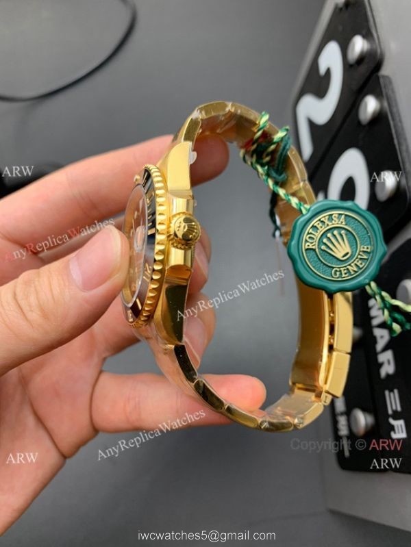 2021 New! VS Factory Swiss 3235 Rolex Submariner Date 41mm Watch Yellow Gold Black Dial 72 Power Reserve 1