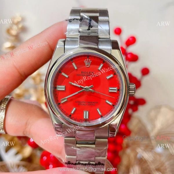 Rolex Oyster Perpetual 36mm Watch Yellow Dial Quartz Movement 1