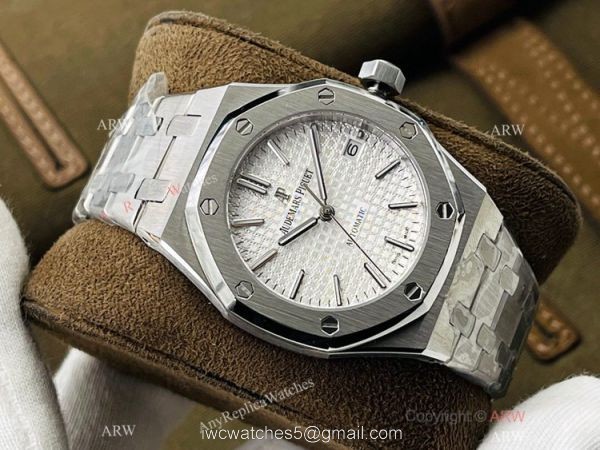 TWS factory V3 Version Swiss Audemars Piguet Royal Oak Cal.3120 Silver Dial Watch 37mm 1