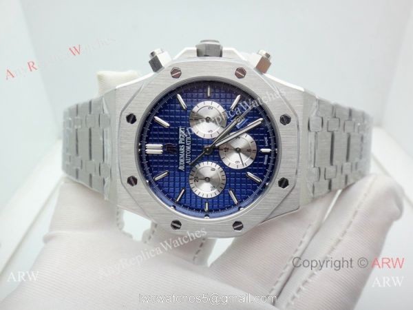 Best Replica Audemars Piguet Royal Oak Blue Chronograph Watch 41mm 1