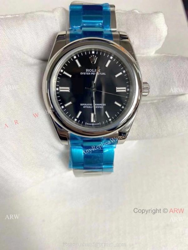 2021 Newest! Clone Rolex Oyster Perpetual Watch 41MM Silver Dial Oyster Band 1