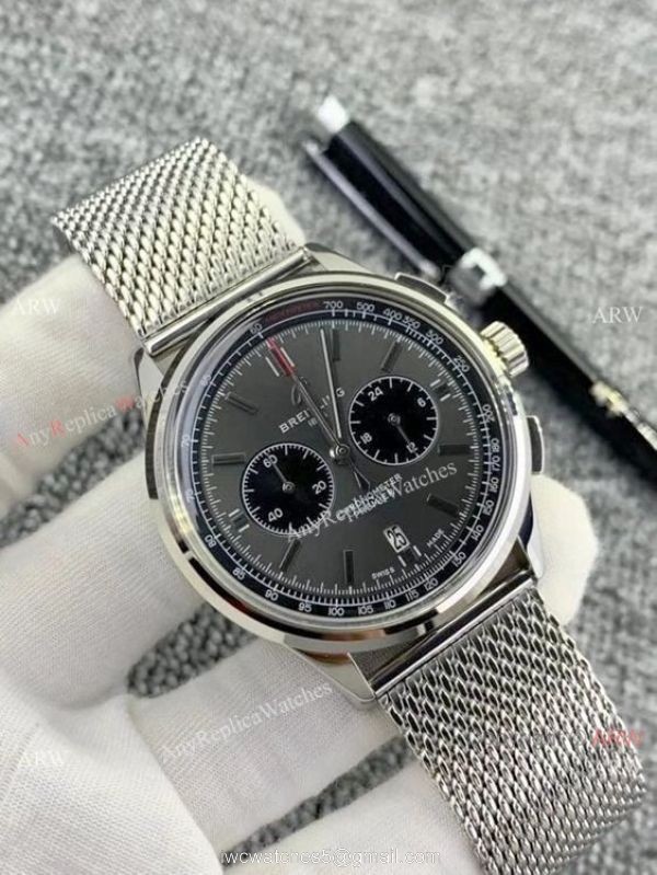 Breitling Premier B01 Green Steel Watches Chronograph Movement 1