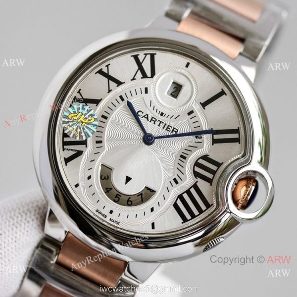 JH Factory Swiss Ballon Bleu Cartier 9120 Watch Two Tone Rose Gold 42mm 1