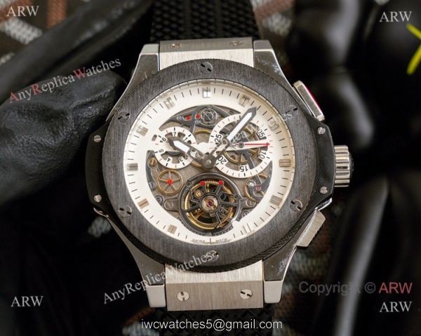 2021 Copy Hublot Big Bang Tourbillon 45mm Watches Stainless Steel 1
