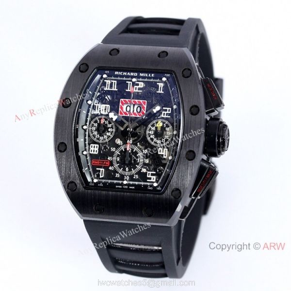 Best Copy Richard Mille RM 011-FM Chronograph Carbon Watch Automatic For Men 1