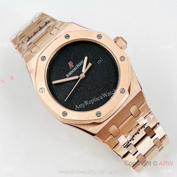 High Quality Audemars Piguet Rose Gold Royal Oak Blank Face Watch 1