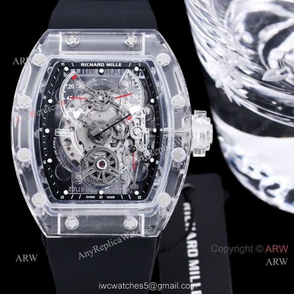 Replica Richard Mille RM 56 01 Sapphire Hublot Black Rubber Band Watch 1