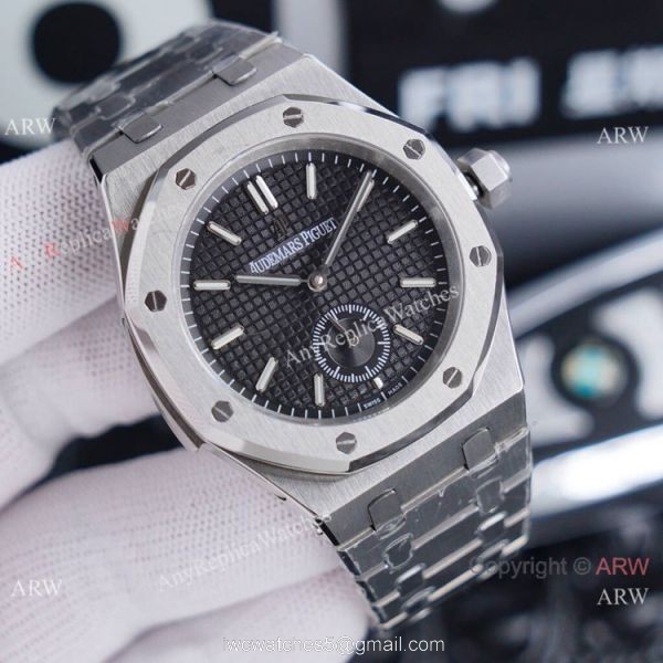 New Audemars Piguet 1252 Royal Oak Replica Watch Blue Dial Stainless Steel 42mm 1