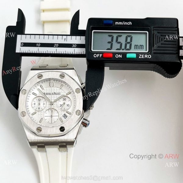Knockoff Audemars Piguet Lady-Royal Oak Offshore Watch White Dial 1