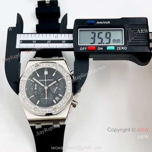 Knockoff Audemars Piguet Lady-Royal Oak Offshore Watch Diamond and Black 1