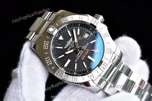 GF Factory Swiss Breitling Avenger II GMT GF 2836 Movement Watch Stainless Steel 1