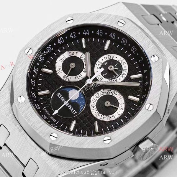 2021 New Swiss BF Factory Audemars Piguet Moonphase Perpetual Calendar 41mm Watch Black Dial 1