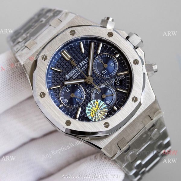 JH Audemars Piguet Royal Oak 7750 Chronograph Watch White Panda Dial 41mm 1