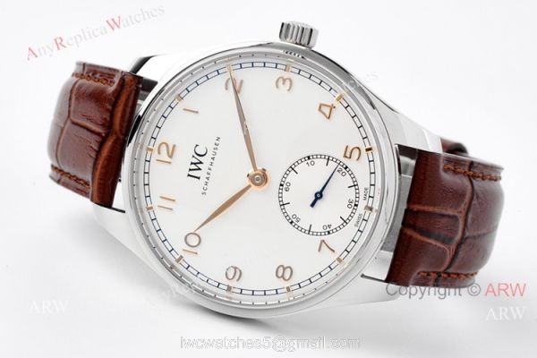Best ZF Factory IWC Portugieser Automatic 40 White Face Swiss Clone Watches 1